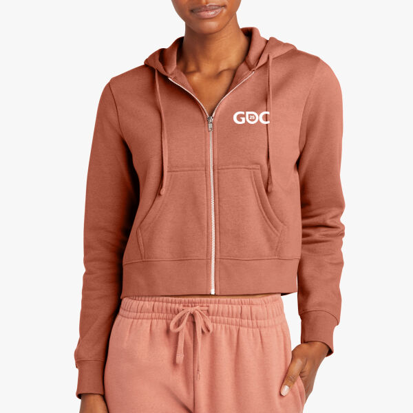 Ladies GDC'25 Full Zip Crop Hoodie Thumbnail