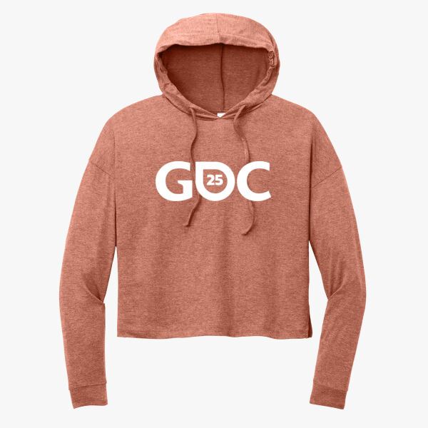 Ladies Crop Hoodie T-Shirt Thumbnail