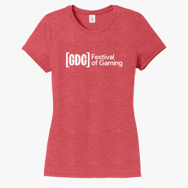 Ladies Red Frost GDC Festival of Gaming T-Shirt Thumbnail