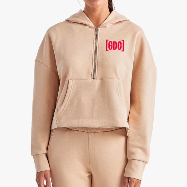 Ladies 1/2 Zip Hoodie Thumbnail